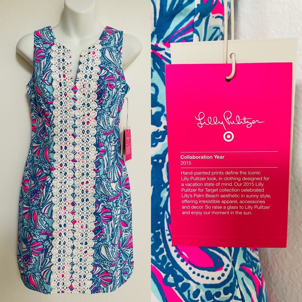 LILLY PULITZER x Target NWT My Fans Shift DRESS 2